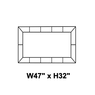 Rectangular W47 x H32
