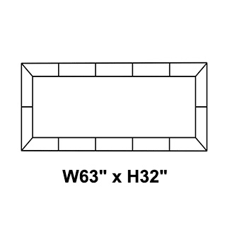 Rectangular W63 x H32