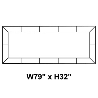 Rectangular W79 x H32