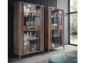 products 01 Matera 2 Door Curio Cabinet by ALF Made in Italy