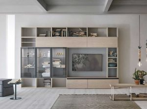 A166 modern entertainment center wall unit by tomasella italy main