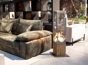 Embu Industrial floor lamp by Noeme Poldem Group European sofa
