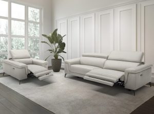 Hendrix Smoke Sofa Loveseat Chair By Beverly Hills Furniture 1