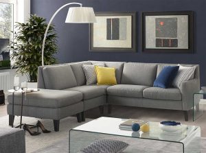 Quiete c009 fabric leather sectional by natuzzi editions
