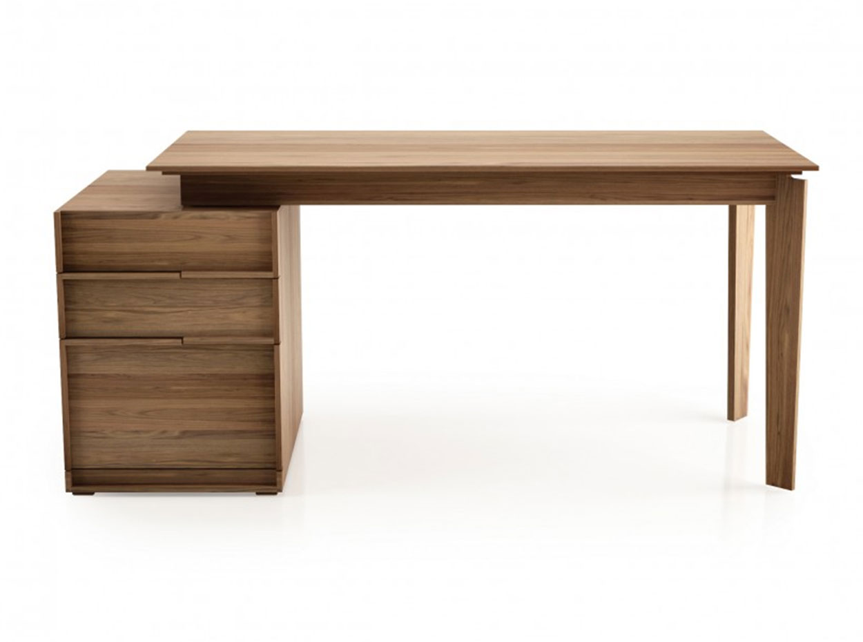 Huppe-SWAN-Office-Desk-Wooden-Top