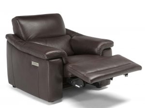 Brama C070 fabric leather armchair black by natuzzi editions recliner