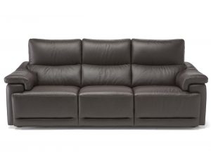 Brama C070 fabric leather sofa black by natuzzi editions recliner