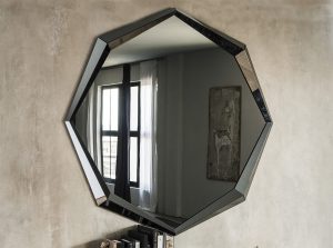 Emerald wall mirror cattelan italia smoked