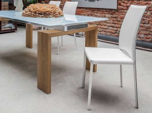 Madeleine Modern Italian Dining Chair by Tonin Casa white