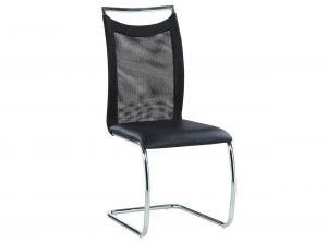 Nadine side chair by chintaly black