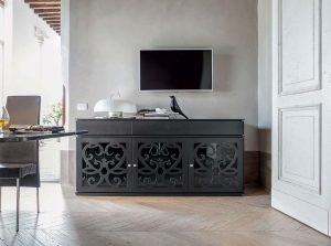 Paris Contemporary sideboard by Tonin Casa Italy black