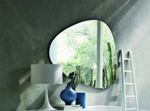 Stone Modern Italian Wall Mirror by Tonin Casa