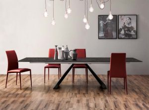Ventaglio Modern Italian Dining Table by Tonin Casa ceramic