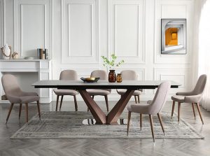 Extendable Ceramic Top Dining Table 9188 by ESF Furniture