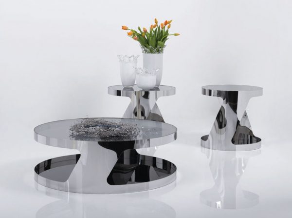 Chromed Coffee Table 931E by J&M Furniture