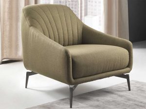 Felicita c014 fabric leather armchair by natuzzi editions main