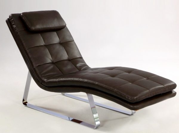 Chintaly Corvette Chaise Lounge Brown
