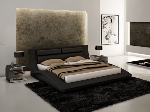 Platform Bed Wave by J&M Furniture
