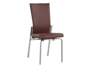 Molly brushed brown side chair by chintaly 1