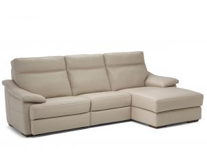 Pazienza c012 fabric leather sectional by natuzzi editions recliner white