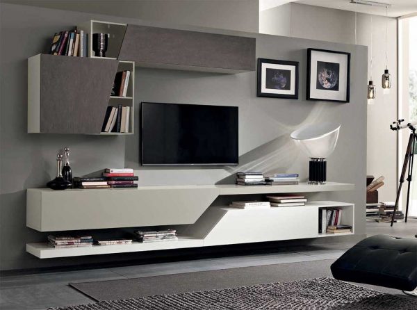 Modern Italian Wall Unit Exential T10 by SPAR - MIG Furniture