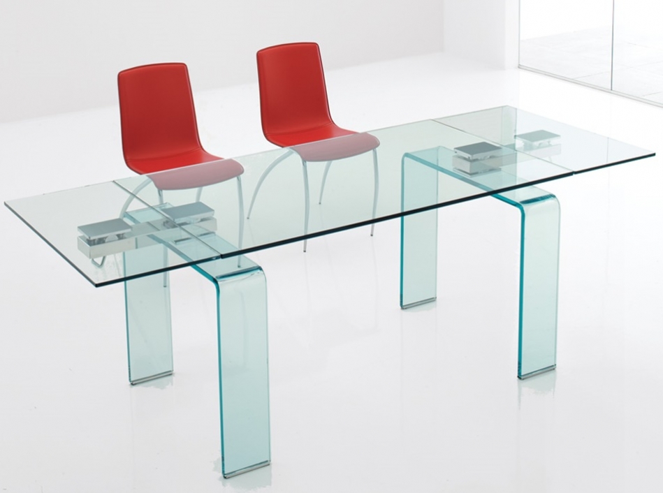 Glass Dining Table Azimut by Cattelan Italia