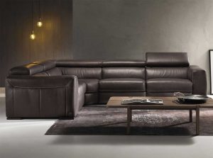 Forza b790 fabric leather archair whiteby natuzzi editions