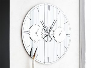 Times Wall Mirror Clock by Cattelan Italia