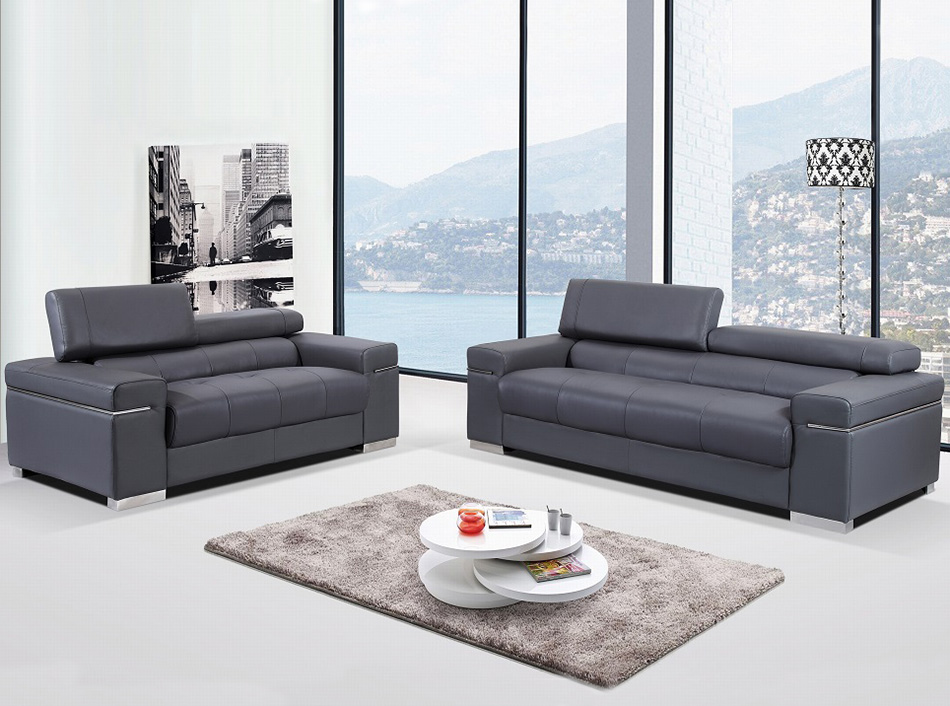 Soho Leather Sofa by J&M Furniture