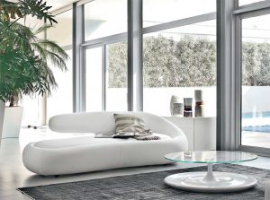Duny Modern Italian sofa by Tonin Casa side