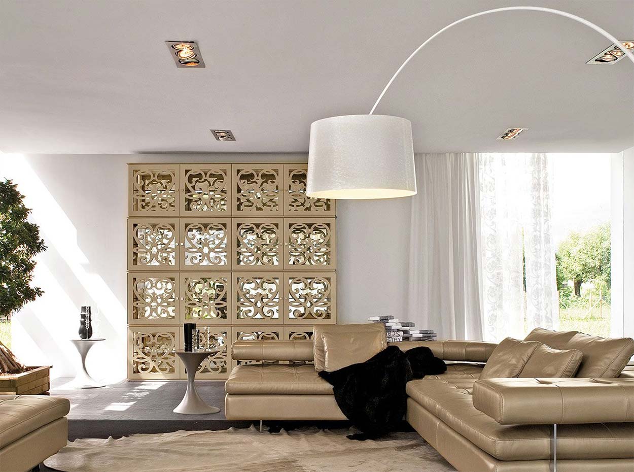 Tonin Casa by Paris Furniture Vitrine Italian - 4-Door MIG