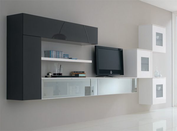 Modern Italian Wall Unit Exential T45 by Spar