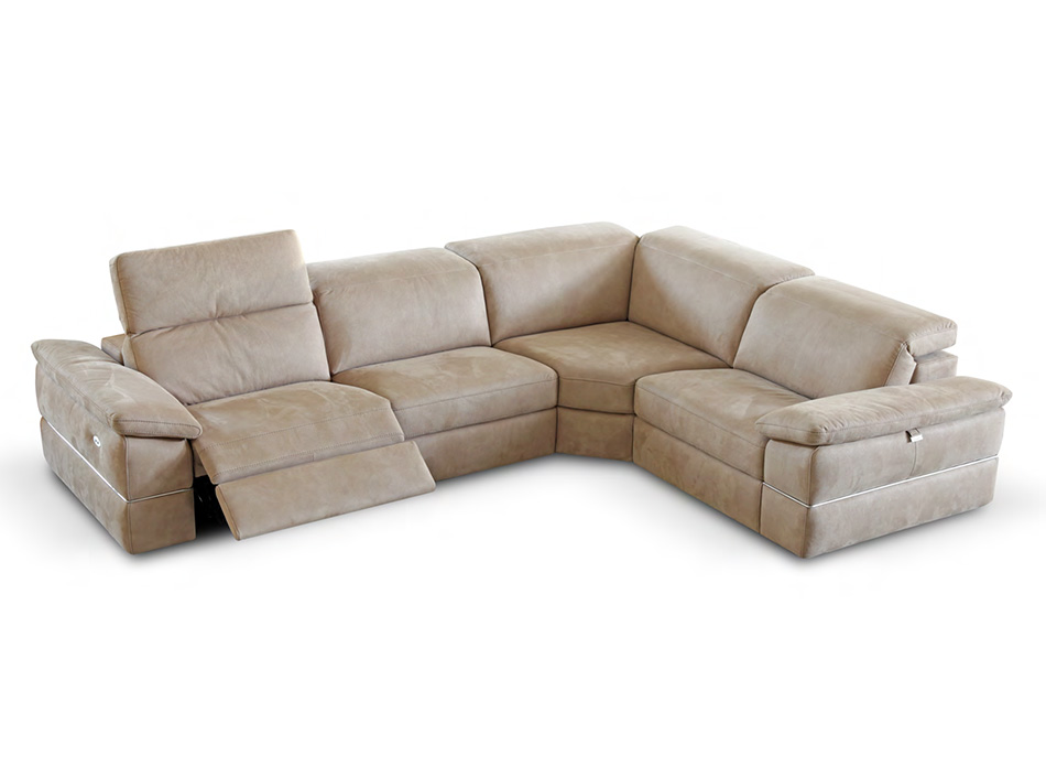 Genesis Sectional Sofa with Recliner by Seduta d'Arte