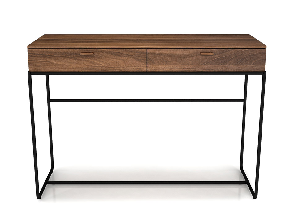 Huppe Linea 2 Drawer Office Console, Office Console Table With Drawers