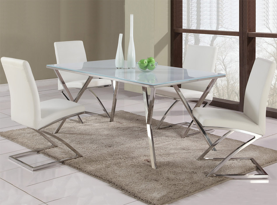 Jade Glass Dining Table by Chintaly