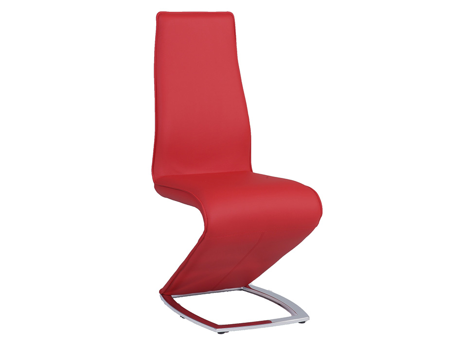 Modern Dining Chair Tara Red by Chintaly Imports