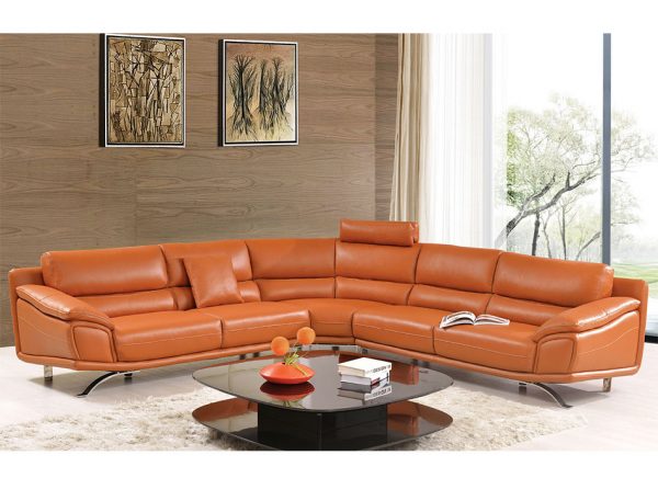 Modern Leather Sectional Sofa EF-533