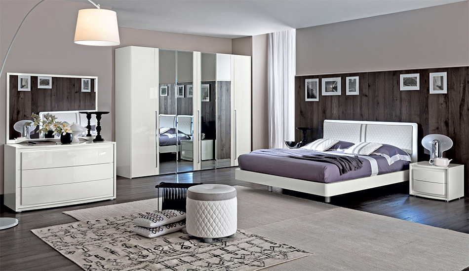 Italian Bed / Bedroom EF-Dama Bianca by Camelgroup