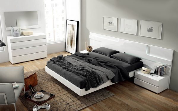 Modern Platform Bed EF-Sara by Garcia Sabate