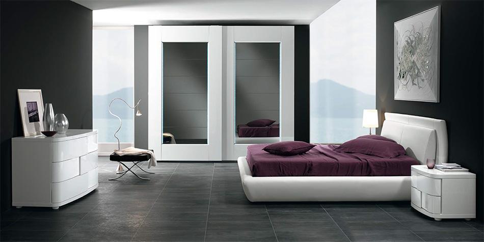 Modern Italian Platform Bed Tango by Spar