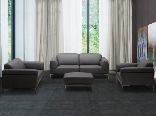 Modern Leather Sofa King by J&M Furniture