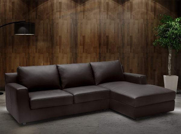 Taylor Leather Sectional Sleeper Sofa by J&M Furniture