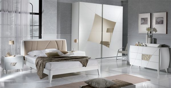 Spar Modern Italian Bed / Bedroom Set Lapis