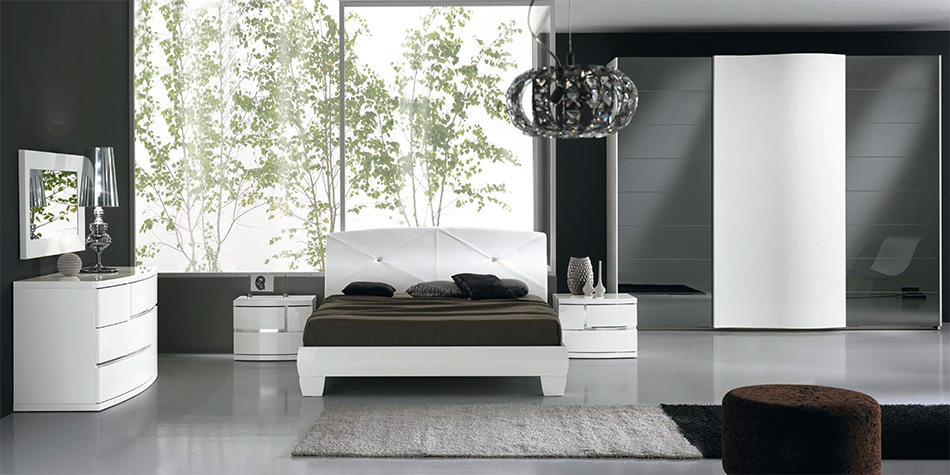 Modern Italian Platform Bed Procida 06 by Spar