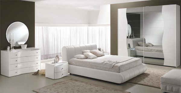 Modern Italian Bed / Bedroom Set Sax by Spar
