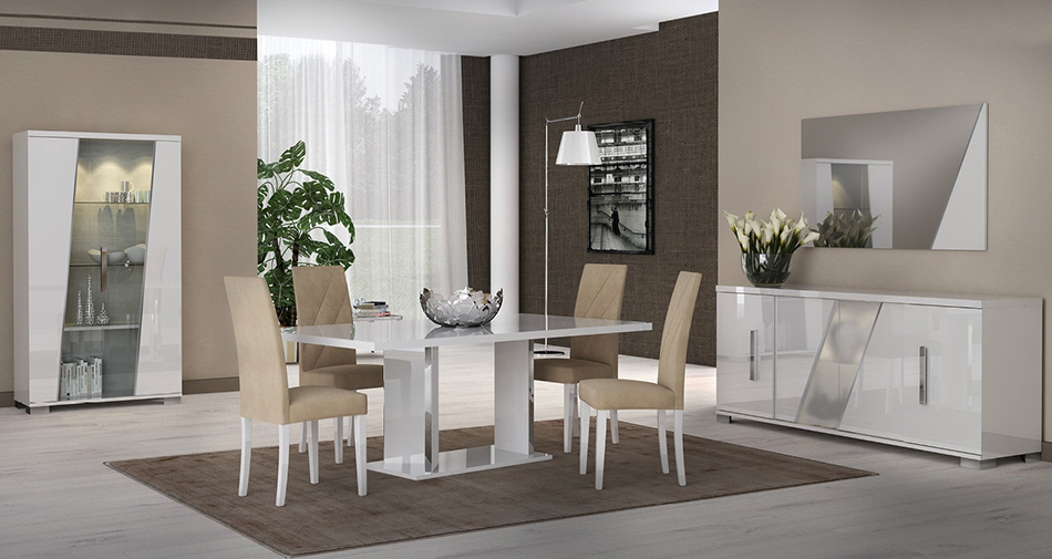 Lisa Extendable Dining Table By Status, Modern Italian Dining Room Sets