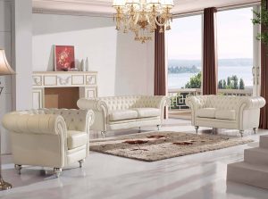 products 01 ESF 1287 Contemporary Set Sofa Loveseat Chair