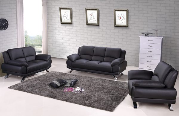 Leather Sofa 117 by Beverly Hills