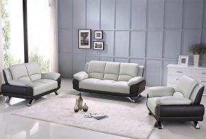 products 01 Beverly Hills 117 Sofa Loveseat Chair Gray Leather