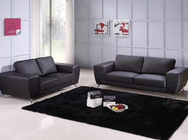 Julie Black Sofa by Beverly Hills Furniture